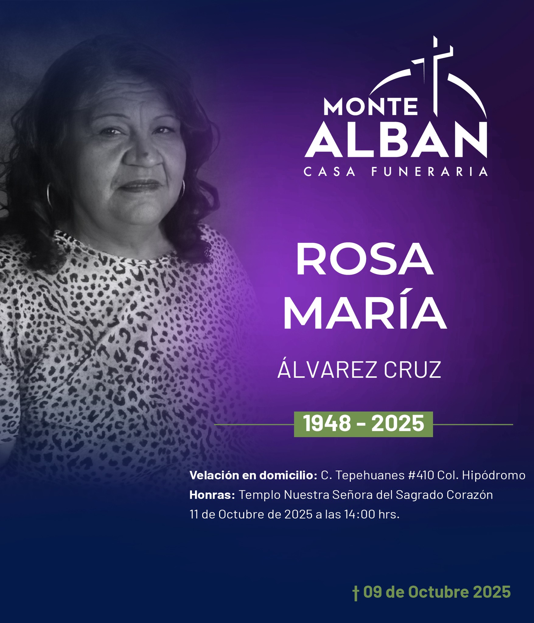 Funerales - Lamentamos informar que ha fallecido la Sra. Rosa María ...