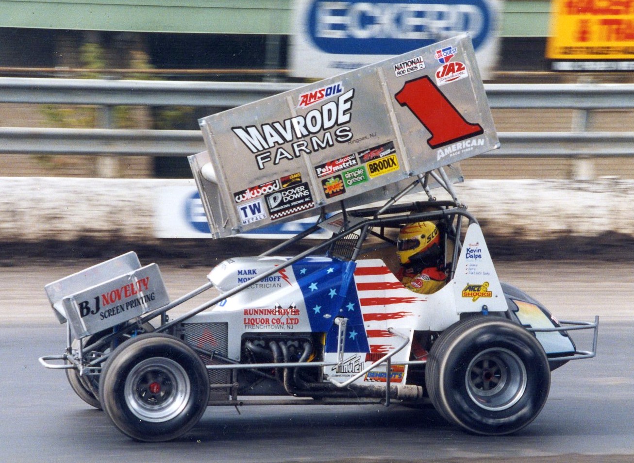 Sprintcarstats - Oct 7, 2000 Syracuse, NY (1.0d) 1 Lance Yonge (Lane 5 ...