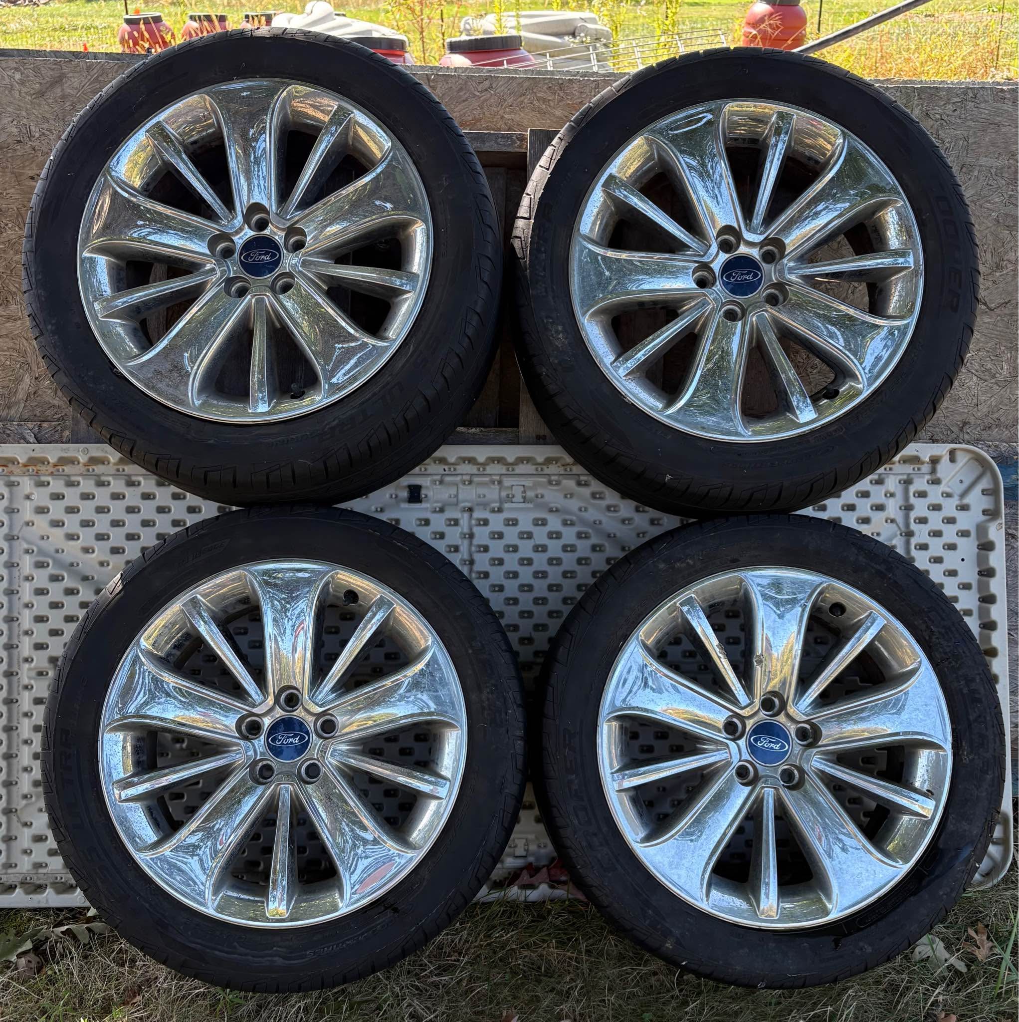 4 FORD TAURUS LIMITED EDITION 19” RIMS IN FANTASTIC SHAPE, tires worn ...
