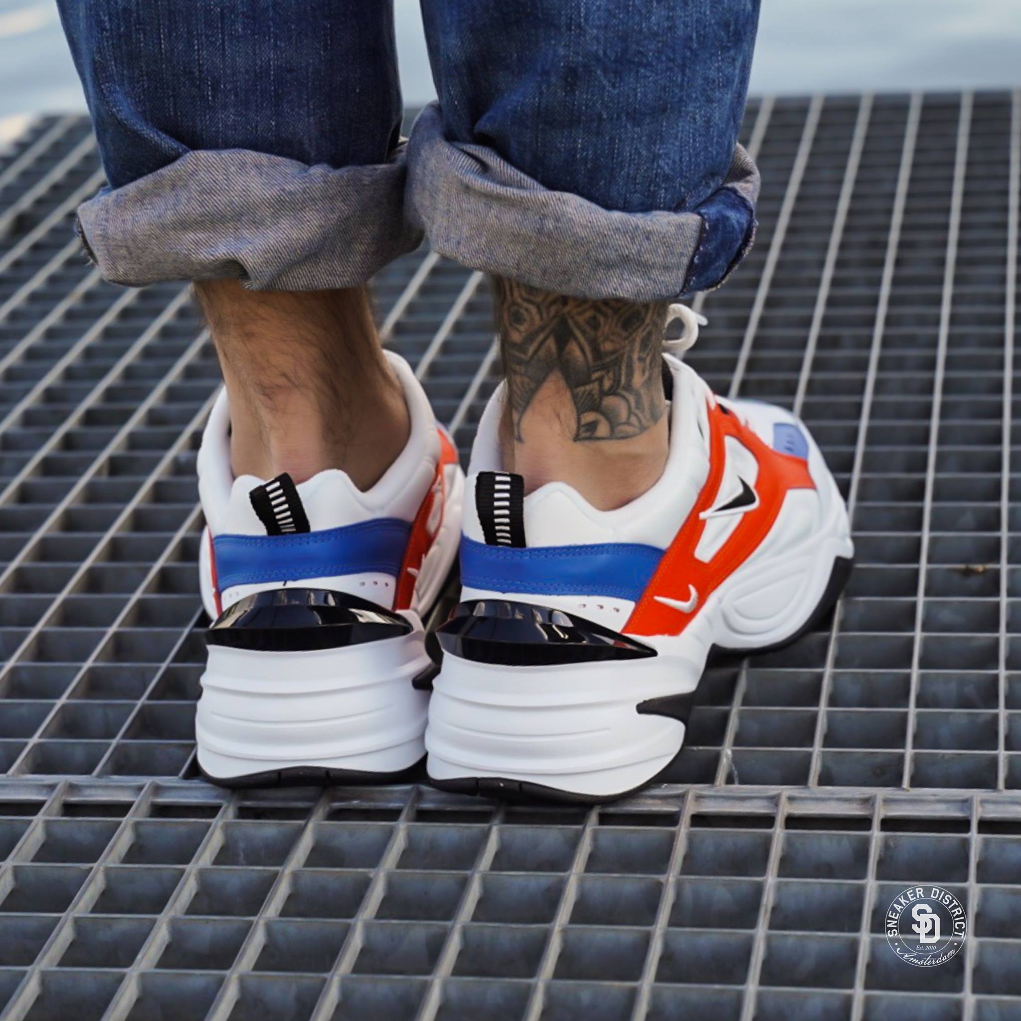 Nike M2K Tekno Summit White/Black-Team Orange available online now