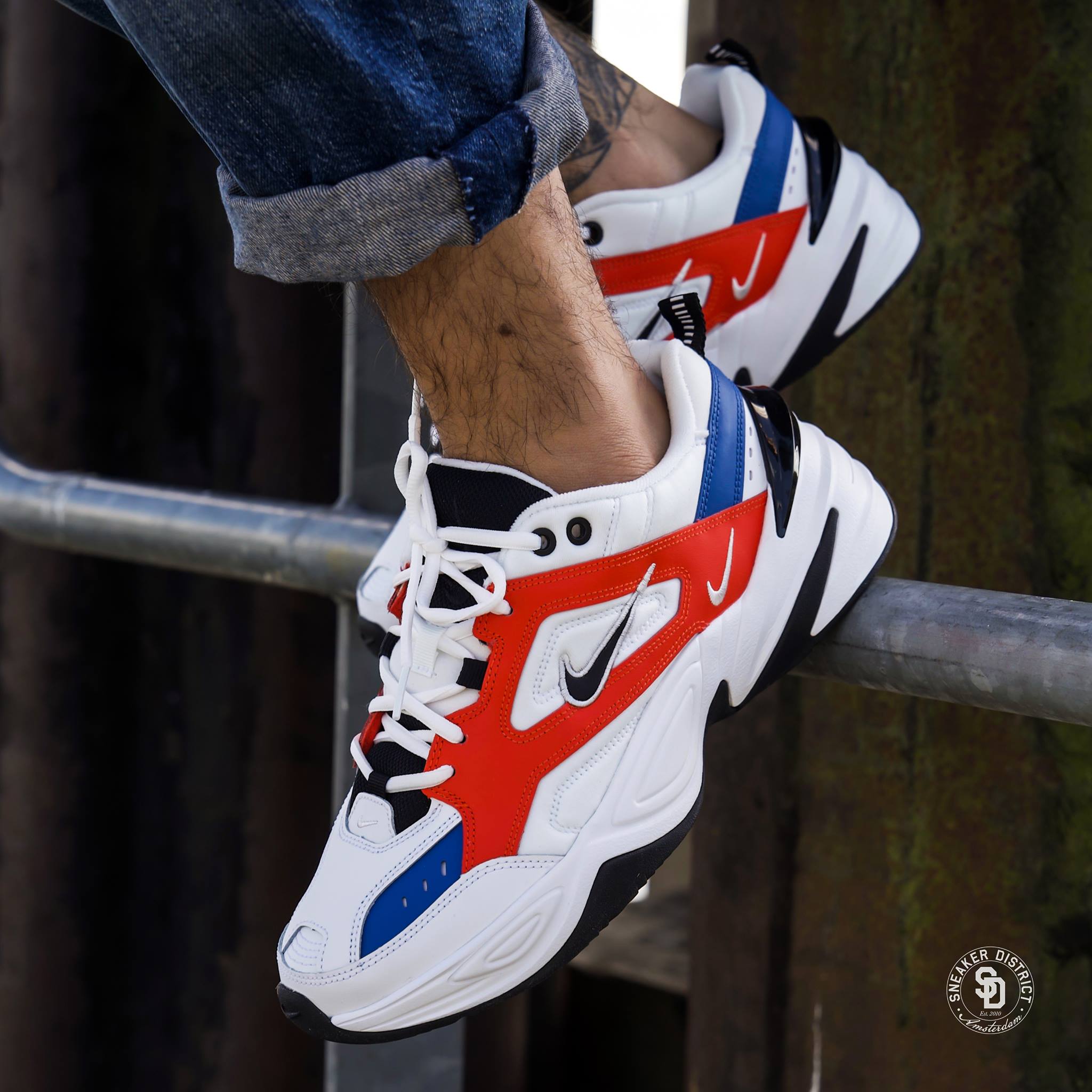Nike M2K Tekno Summit White/Black-Team Orange available online now