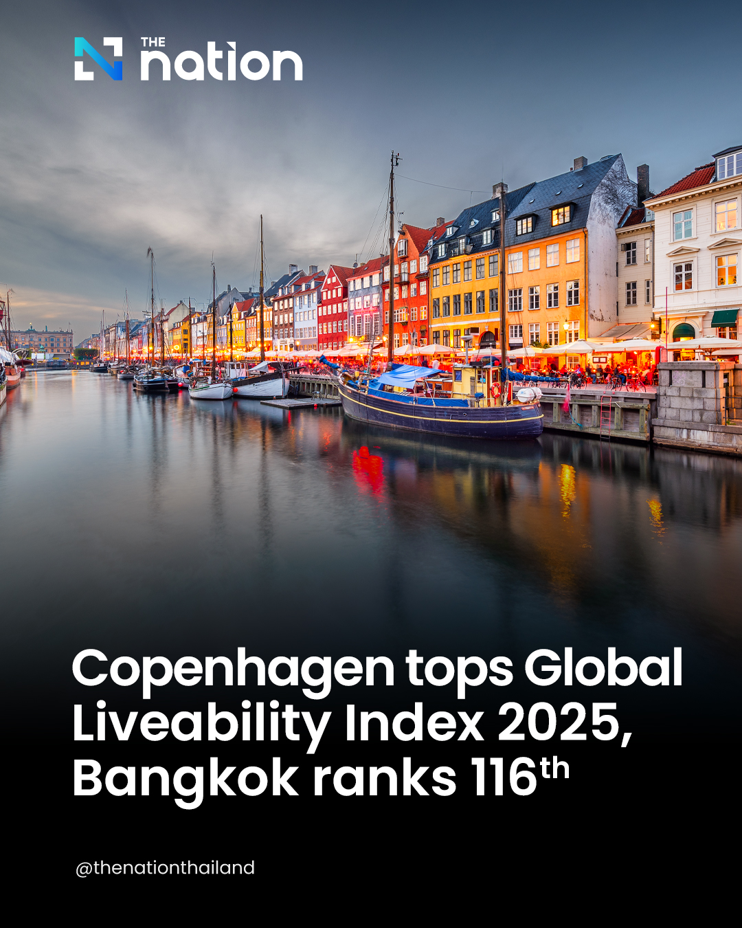 The Nation - Copenhagen takes top spot in the 2025 Global Liveability ...