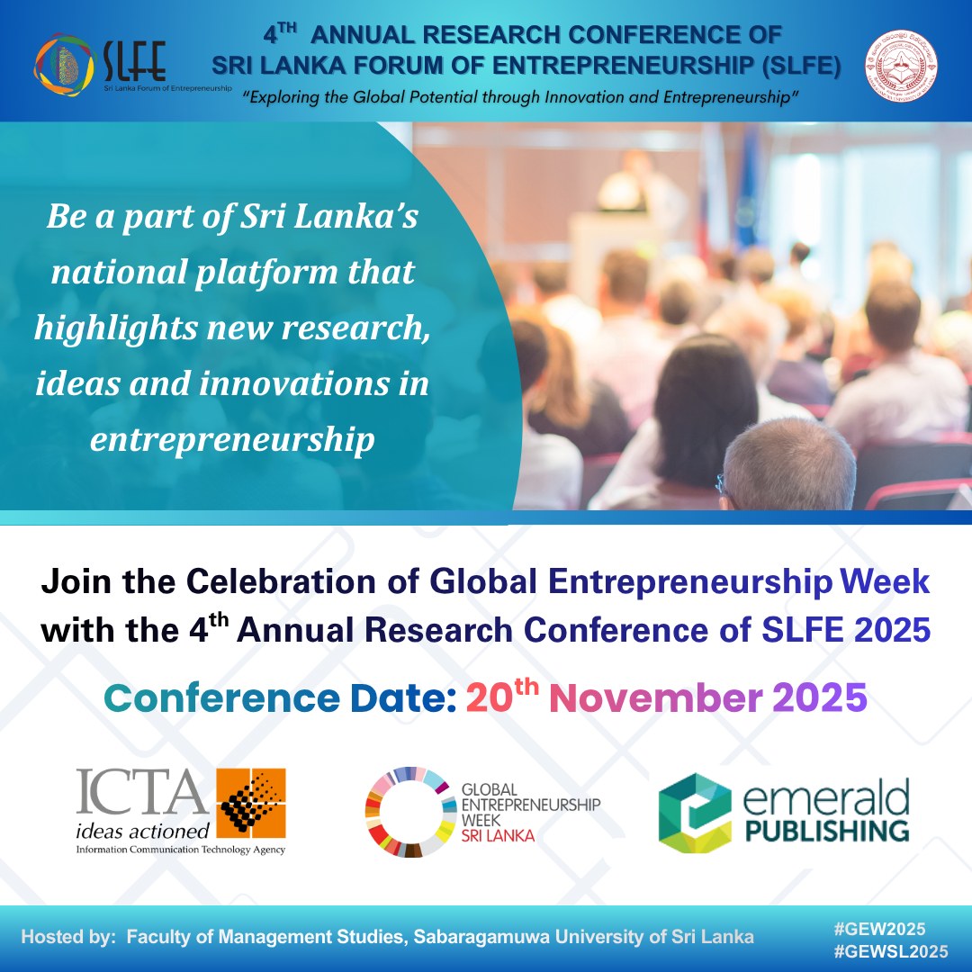 Sri Lanka Forum of Entrepreneurship - SLFE