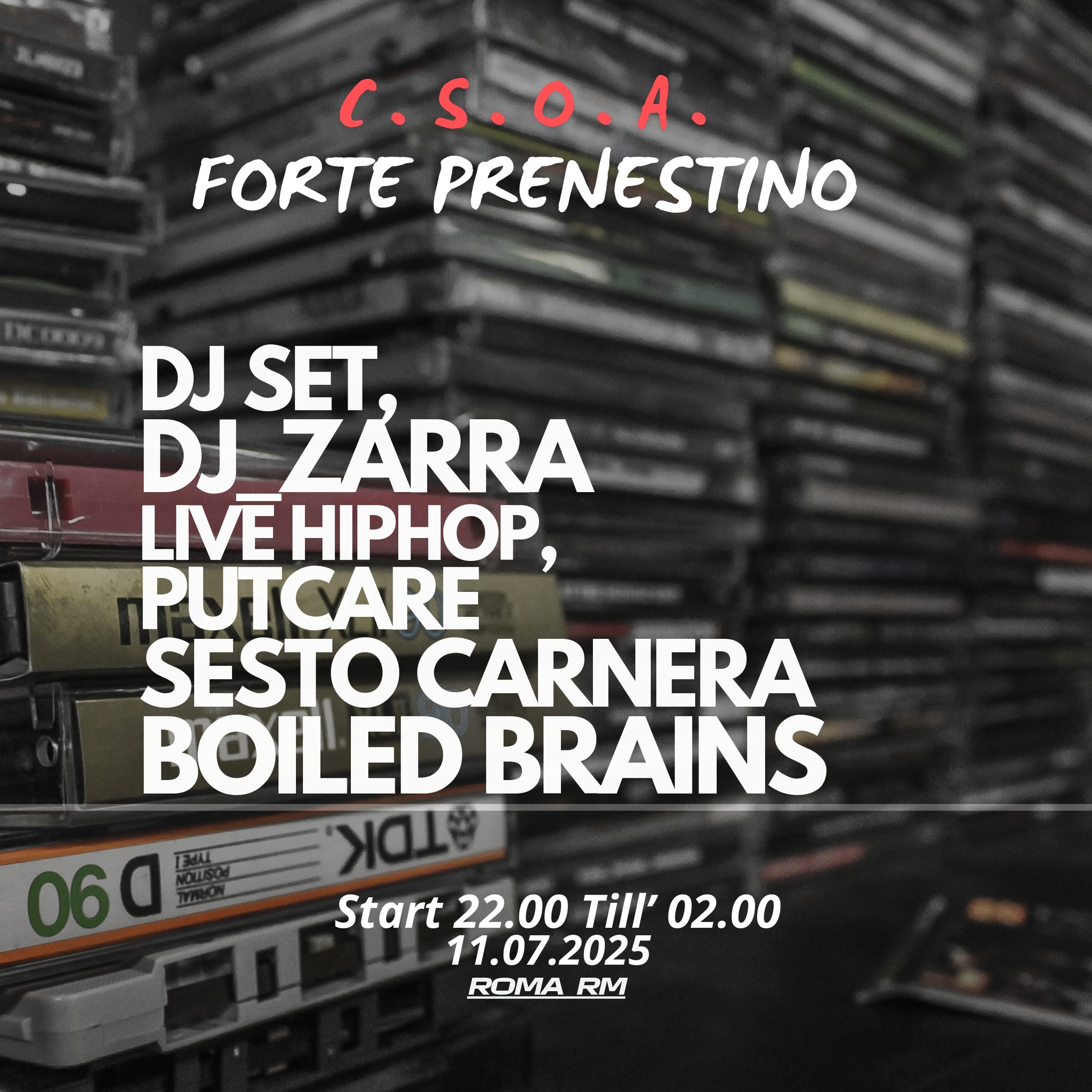 Eventi - VENERDI 11 LUGLIO 2025 Pub12DeTutto presenta BOILED BRAINS Per ...