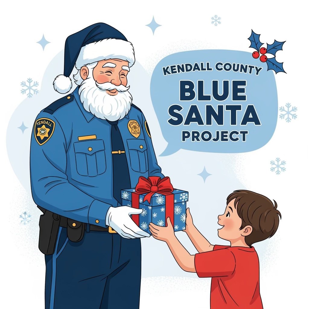 💙🎄 Blue Santa is back!... - Kendall County Republican Women | Facebook