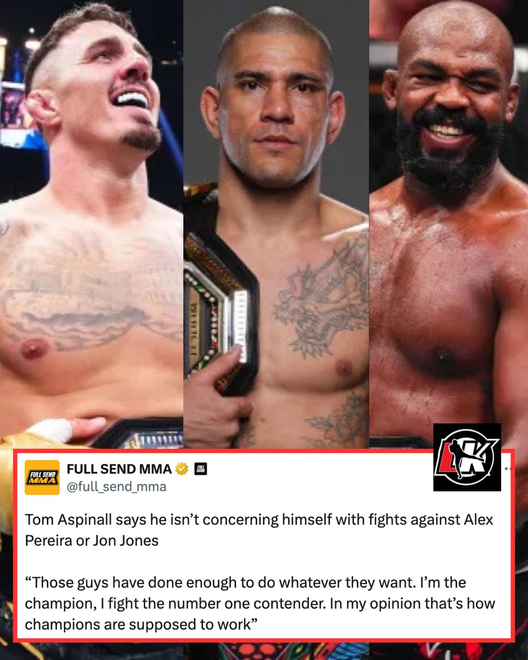 MMA Community - LowKickMMA.com | Tom Aspinall says Pereira and Jones ...
