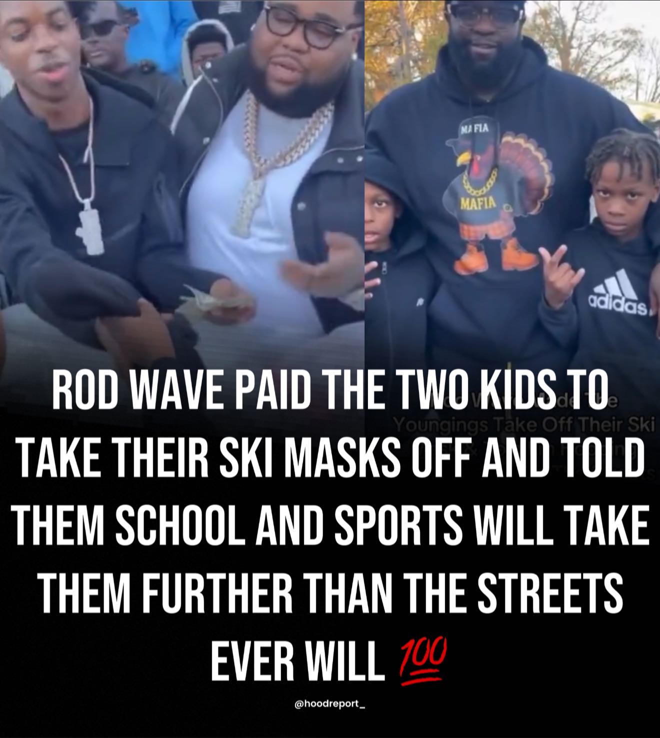 Hood Report - Rod Wave paid the two kids to take their ski... | Facebook