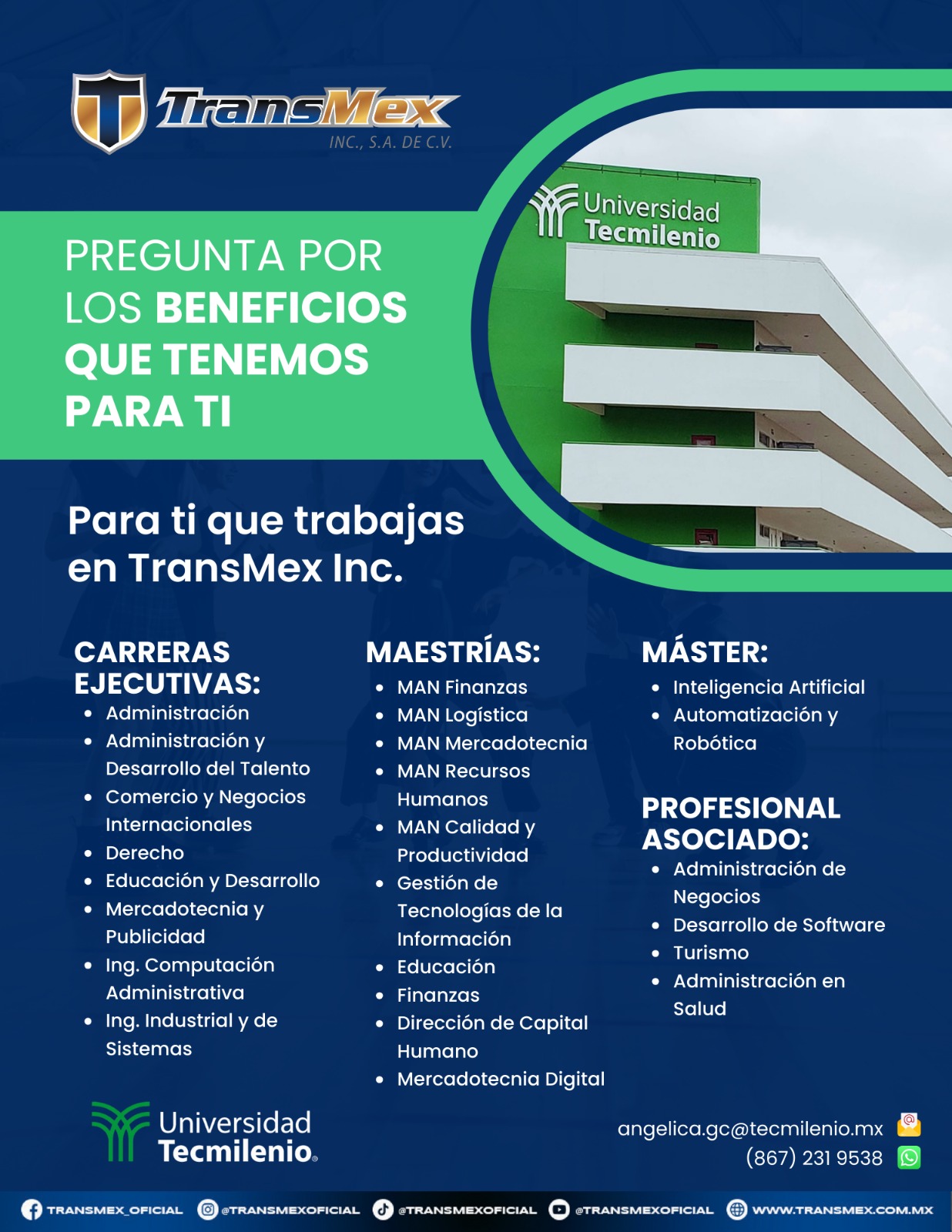 Transmex_Oficial - ¡Aprovecha las oportunidades de aprendizaje y ...