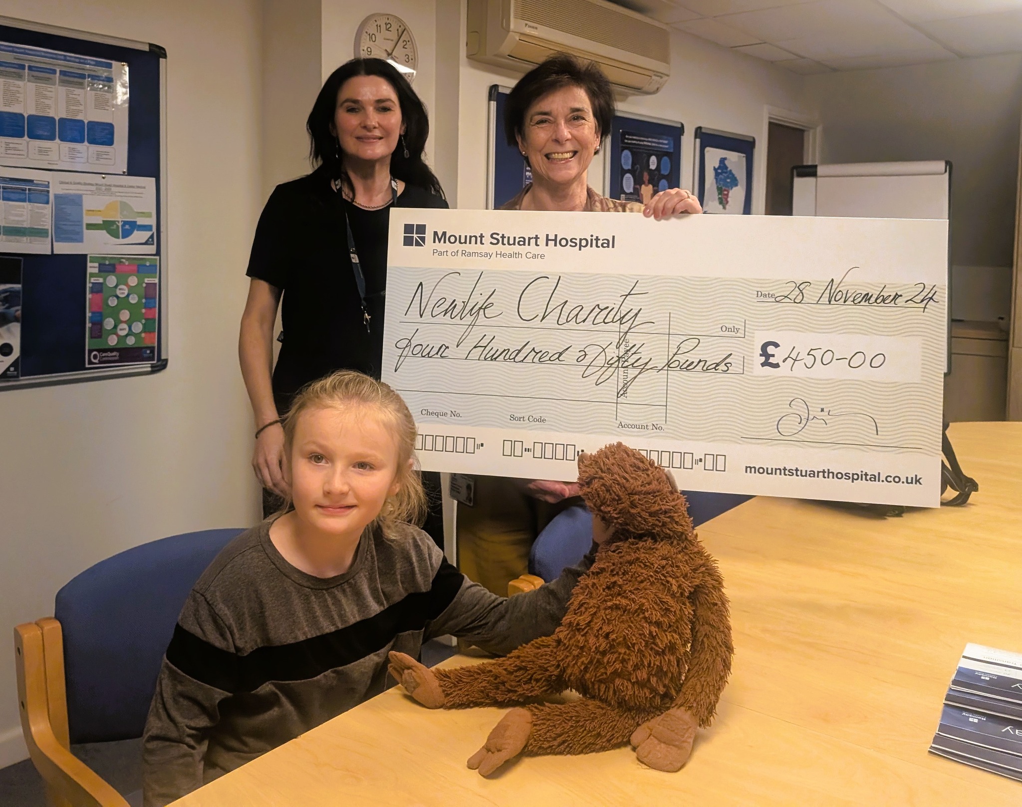 Mount - Hospital raises £450 for Newlife the Charity for Disabled ...