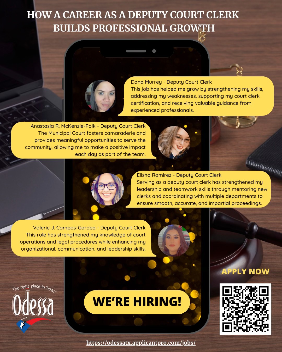 City - The City of Odessa is hiring Deputy Court Clerks at the ...