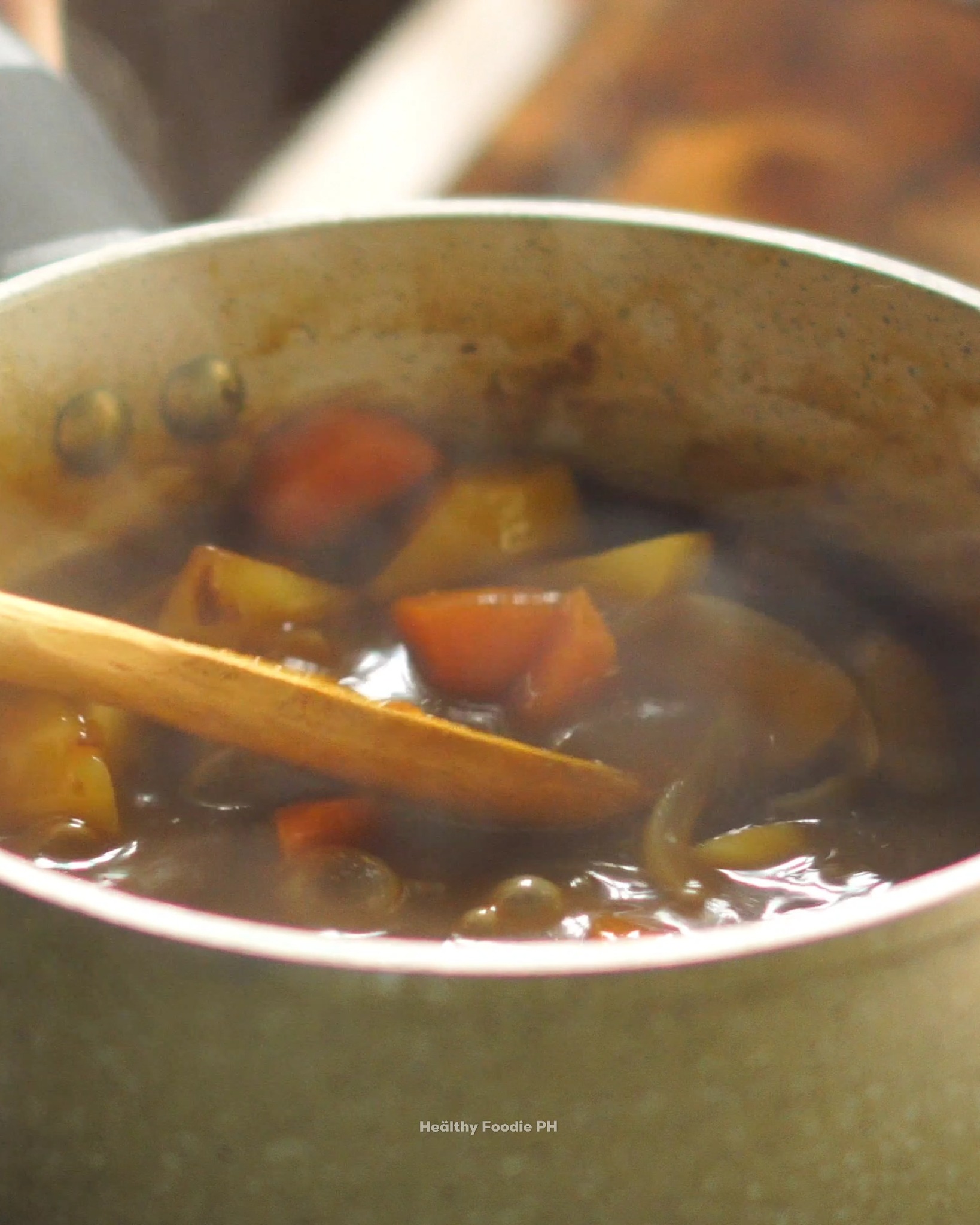 Healthy - Add 45g Japanese curry roux, let it simmer for 3-5 minutes ...