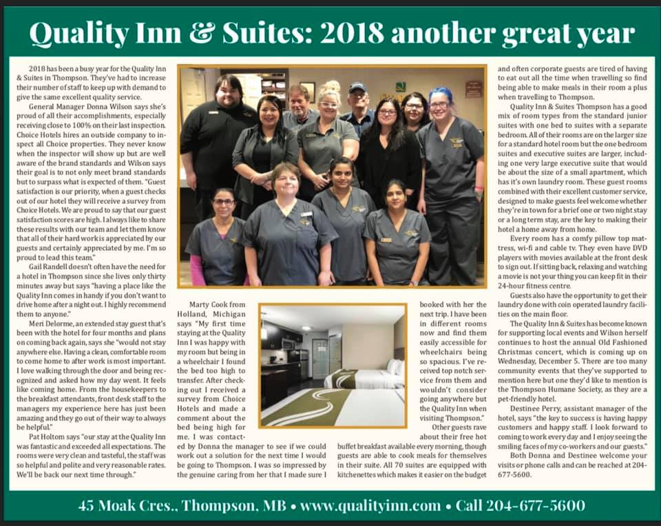 Quality Inn & Suites Thompson | Thompson MB