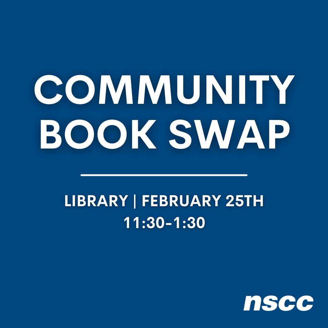 Book swap today! 11:30am - 1:30pm in... - NSCC Ivany Campus | Facebook