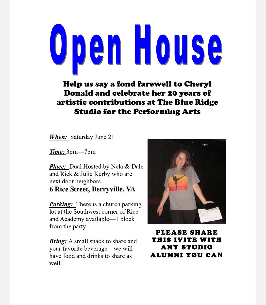 The Blue Ridge Studio for the Performing Arts | Berryville VA