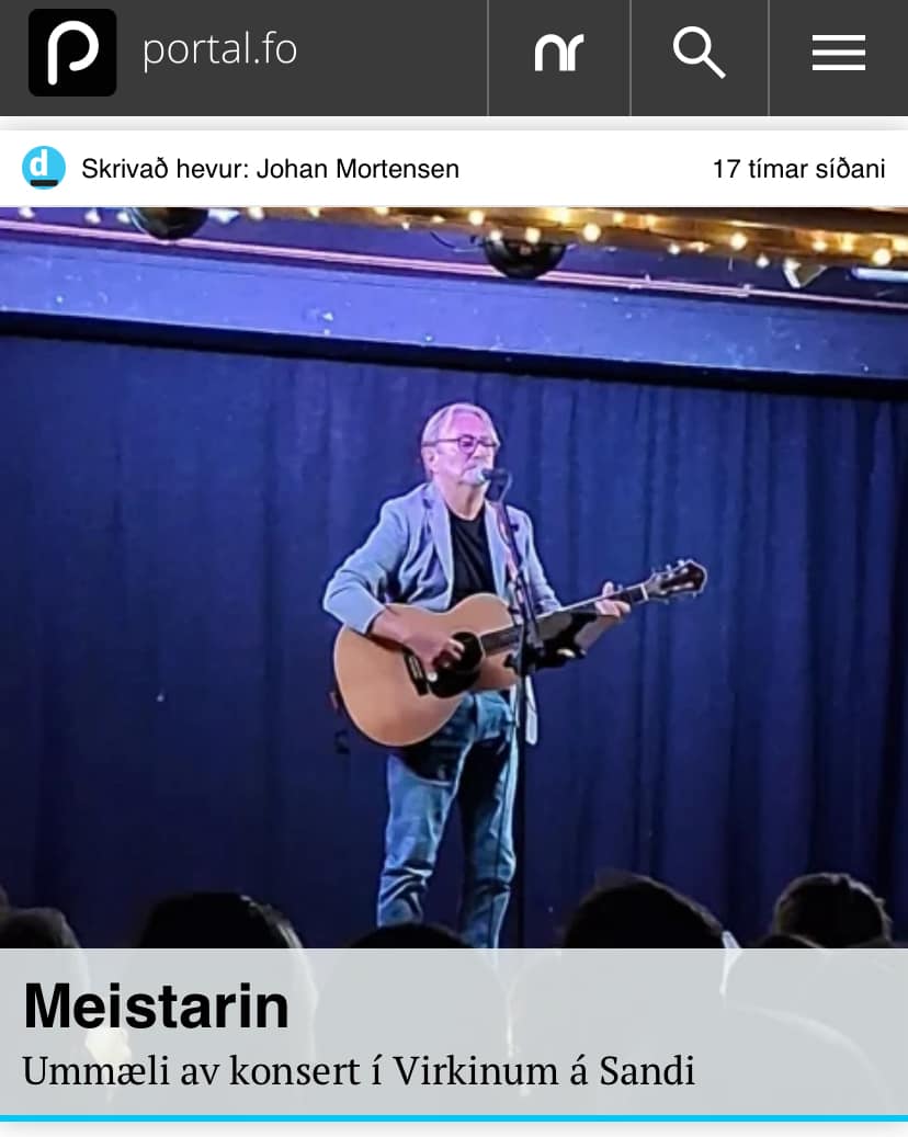 Stanley - Længe siden der blev skrevet om en koncert. Ummæli: Meistarin ...