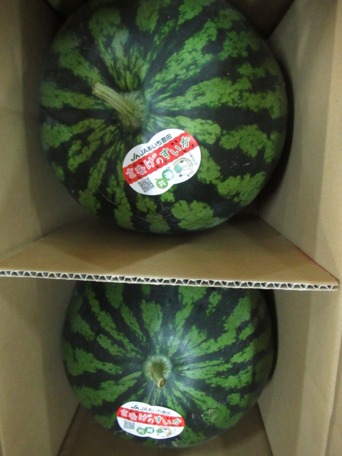 🍉猿投地区のスイカが初入荷！】 いよいよ地元市内猿投地区のスイカが