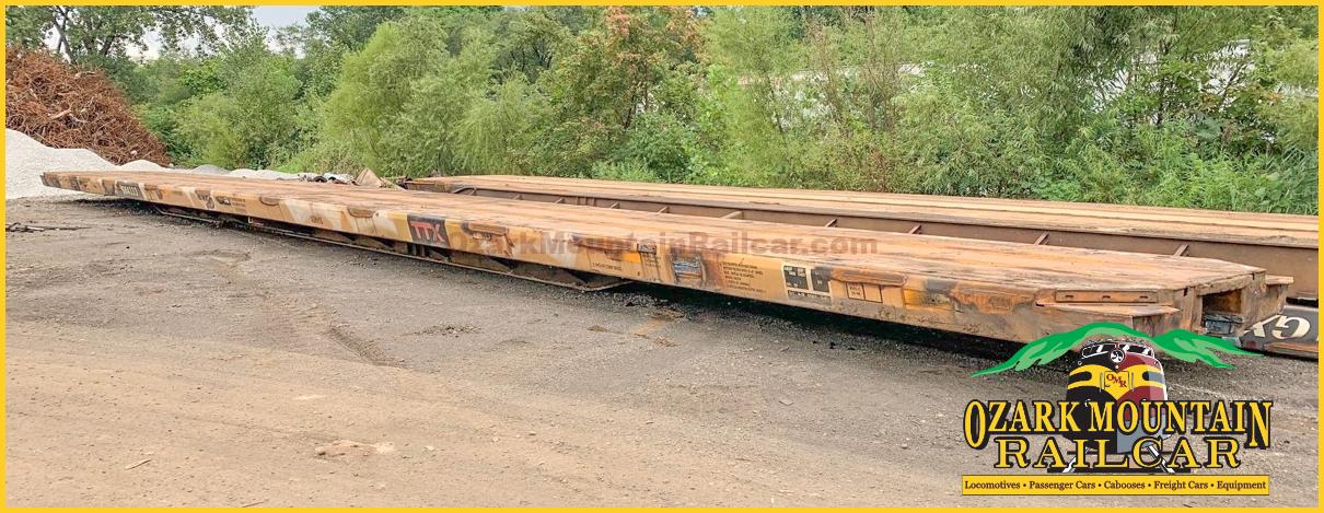 Ozark - New Listing Flat Car Bridges - Two 89ft former Auto Racks cut ...