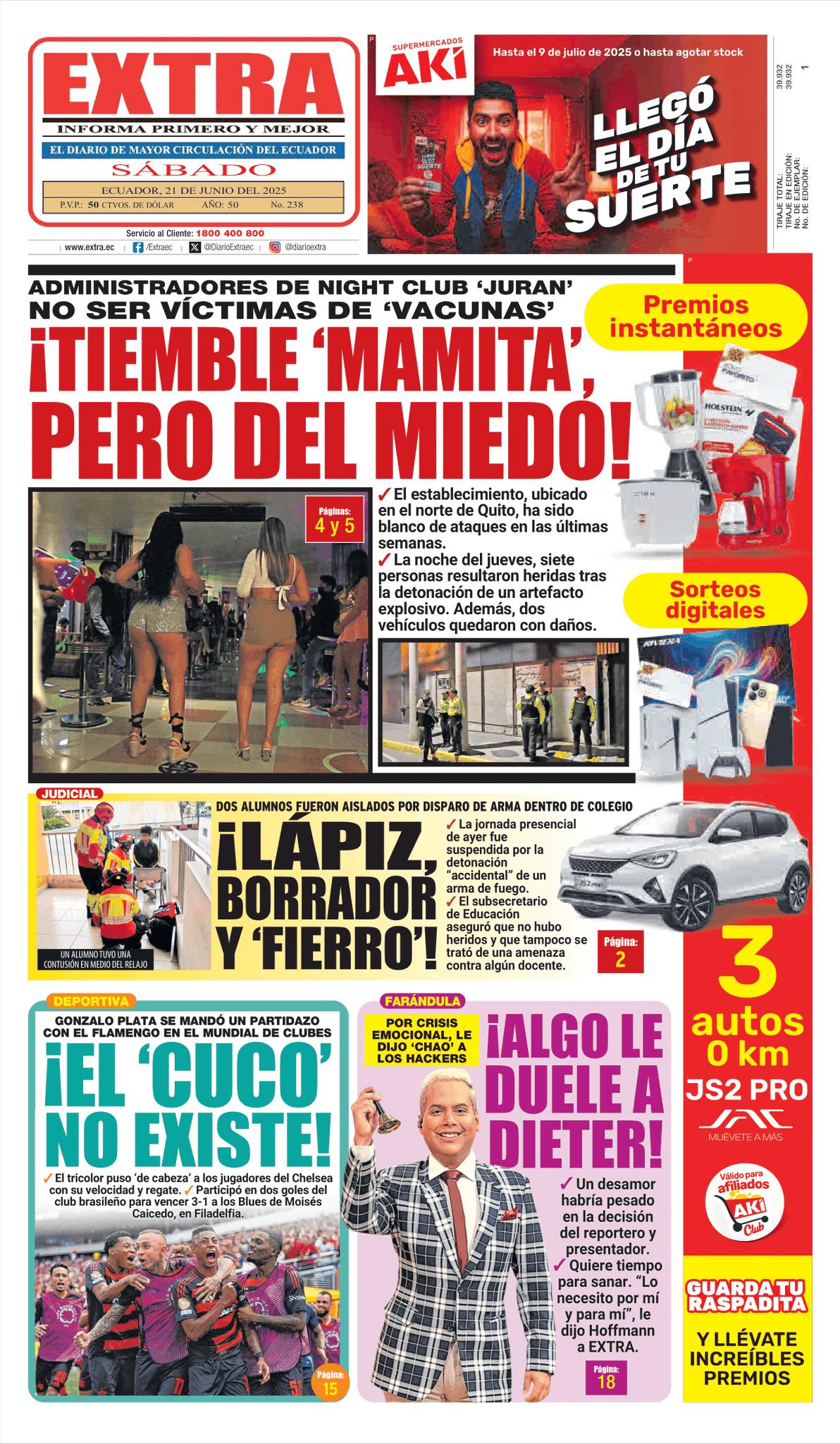 Diario - ☀️ ¡Buen día! Les compartimos la #PortadaEXTRA de este sabado ...