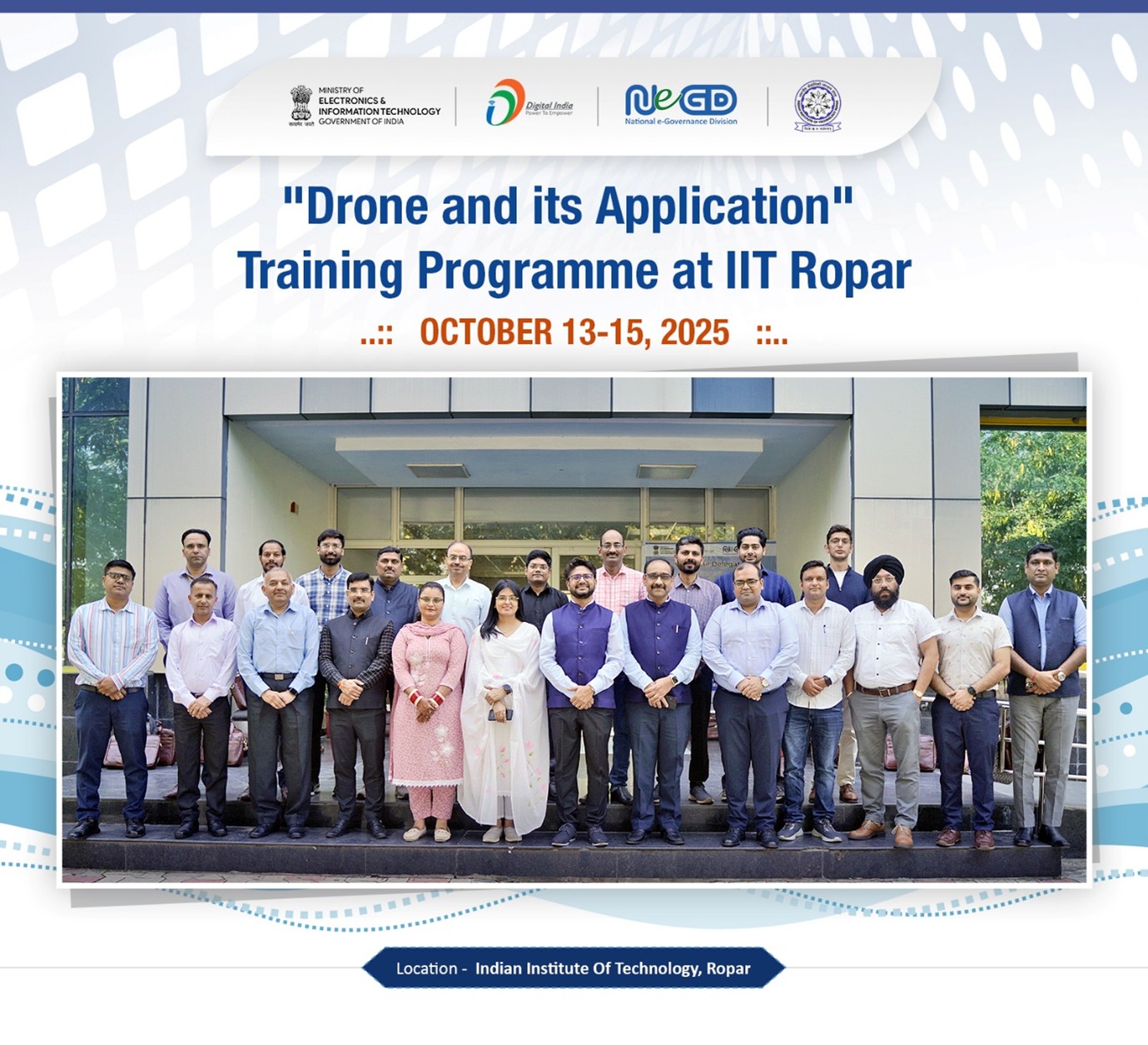 🚁 NeGD and IIT Ropar hosted a 3-day national training programme on ...
