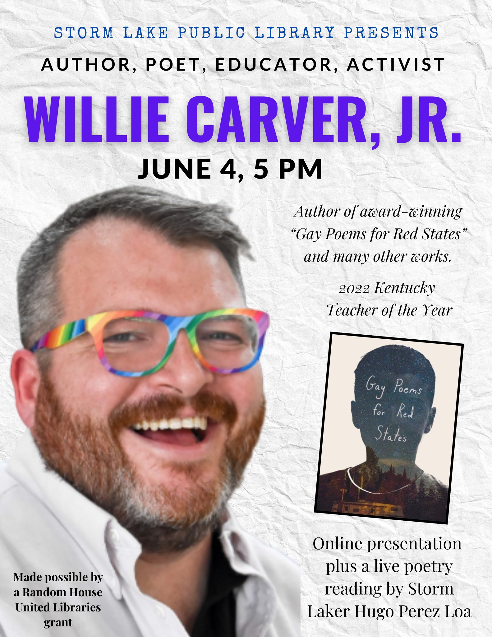 City - Library’s Pride Month presentation: acclaimed writer/advocate ...