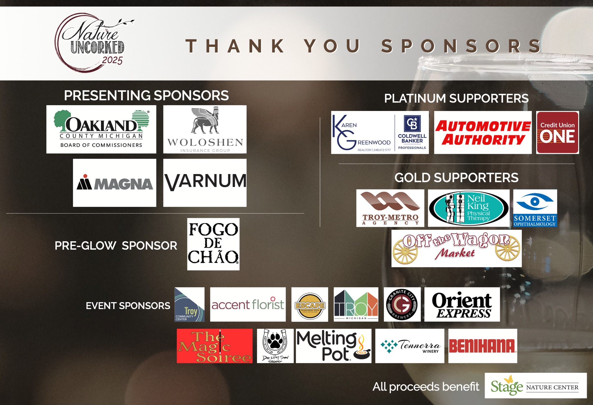 Stage - 🍷 Thank You to Our Incredible Nature Uncorked 2025 Sponsors! 🌿 ...