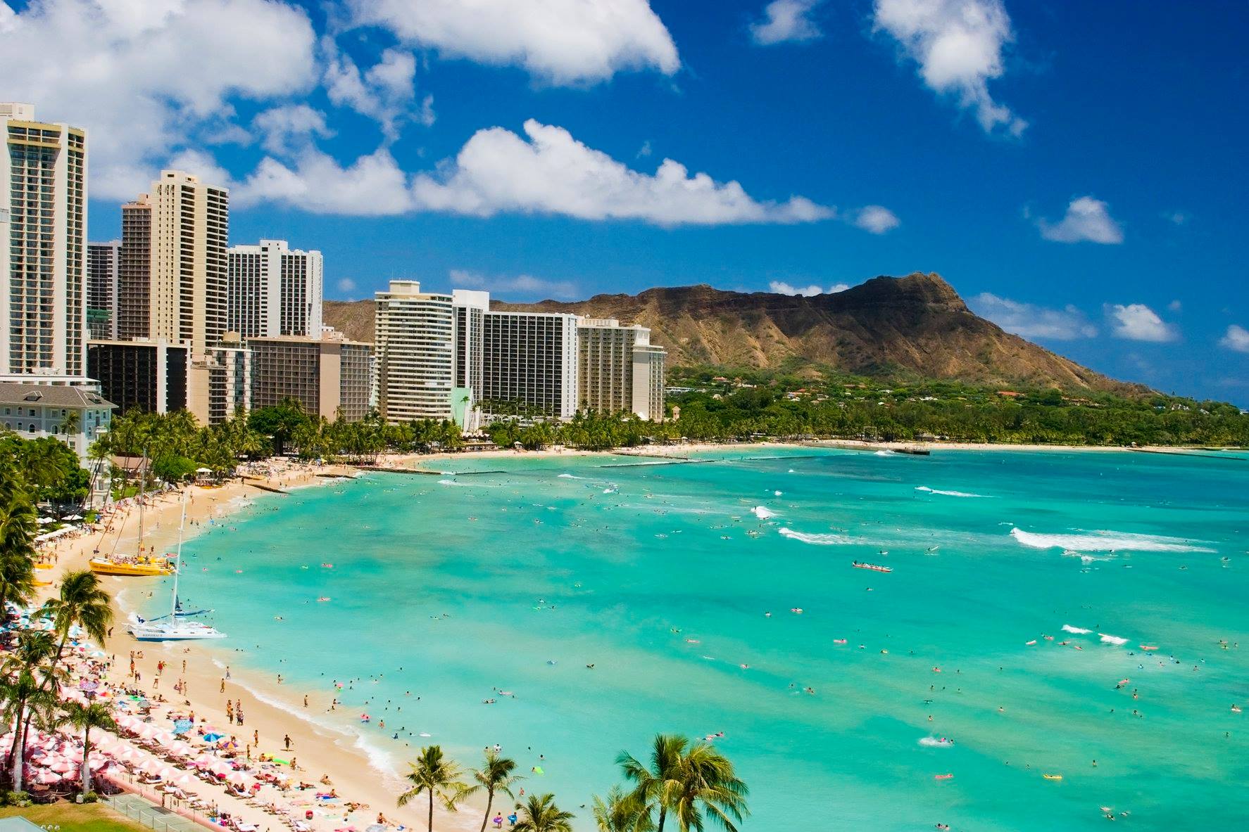 稀饭旅行 - Aloha😆~~夏威夷威基基海滩🏝️，你是喜欢冲浪🏄‍♀️还是帆船⛵️？还是只是懒洋洋的躺在沙滩上享受阳... | Facebook