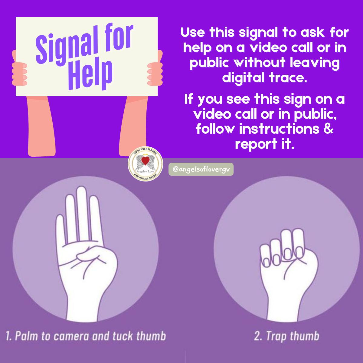 Angels - 🖐️ Do You Know This Sign? This creates a visual cue that means ...