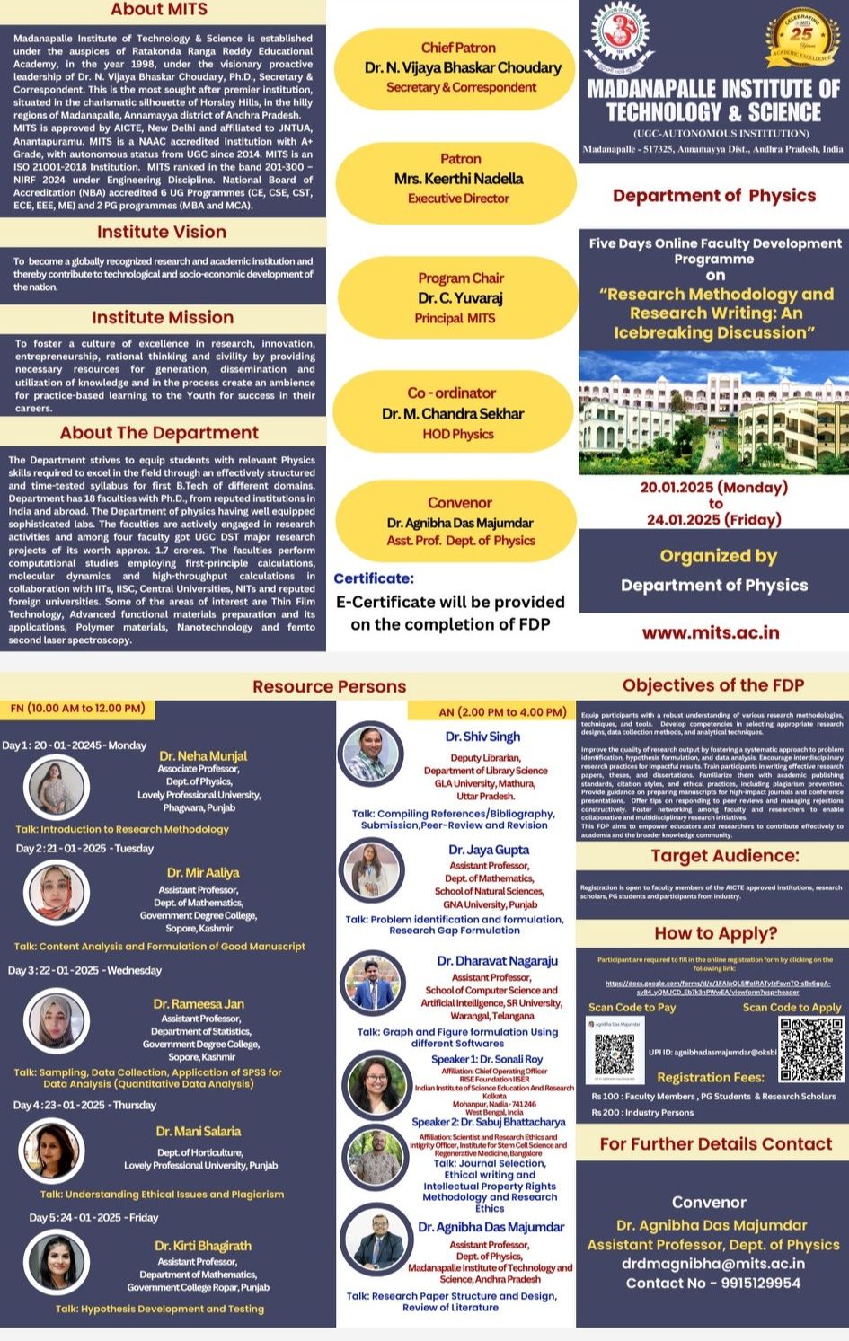 Academic Events | Five Day Online Faculty Development Program on ...