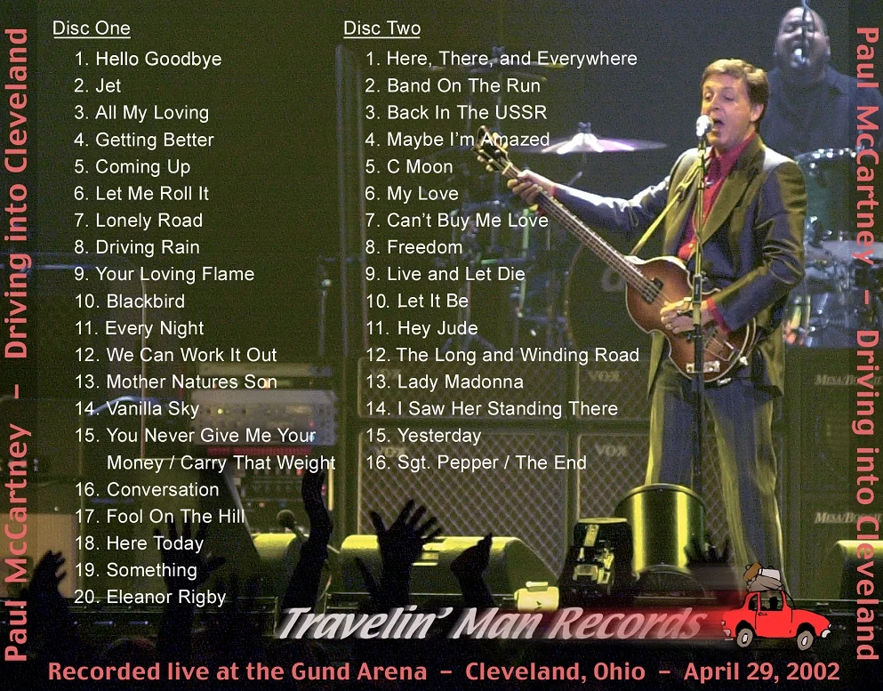 April 29th 2002 - Driving USA Tour (Cleveland, USA) Paul McCartney