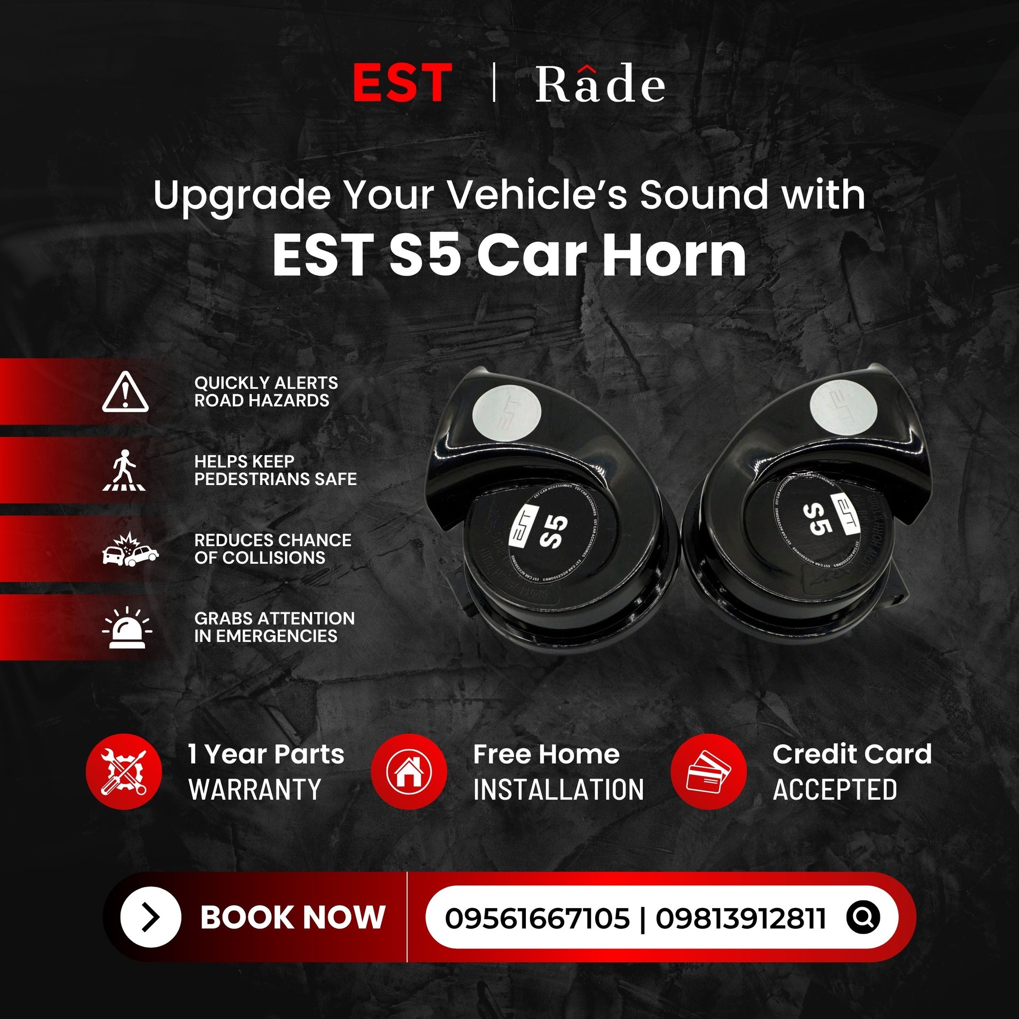 Rade - Make your presence known with the EST Car Horn! 🔊 Command ...