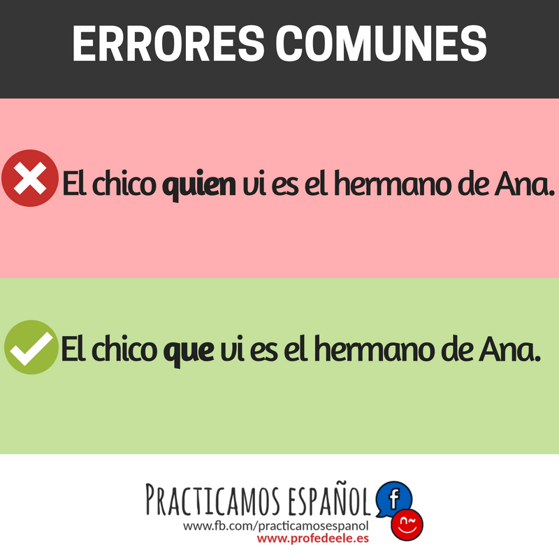💡¡Error común en... - Practicamos Español - Learn Spanish