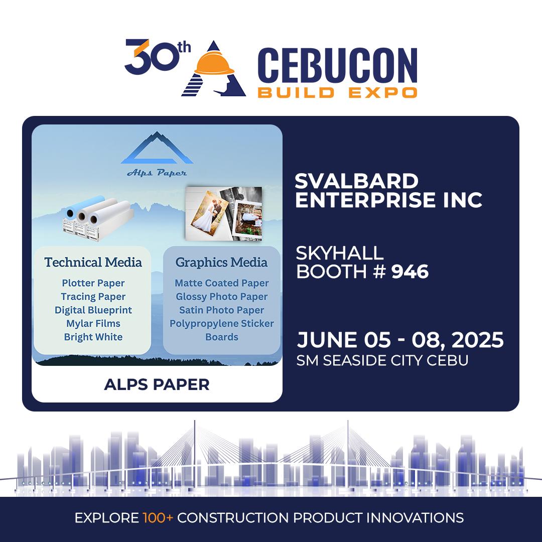 CebuCon - Svalbard Enterprise Inc 📍 Skyhall Booth # 946 Alps Paper Alps ...