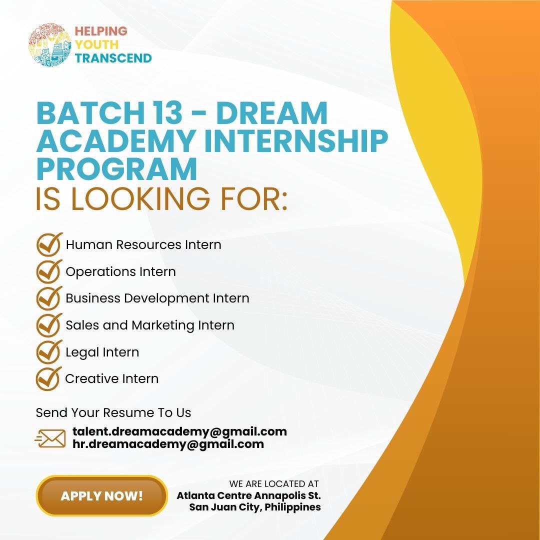 OJT, Internship, Work Immersion Hiring For Students | Kickstart Your ...