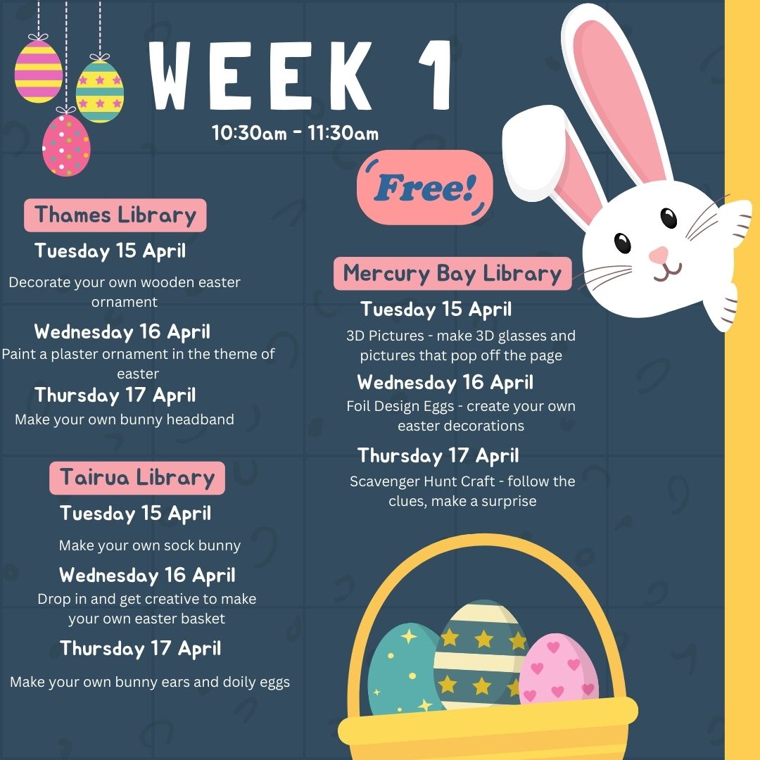 School holidays is... - Thames Coromandel District Libraries | Facebook