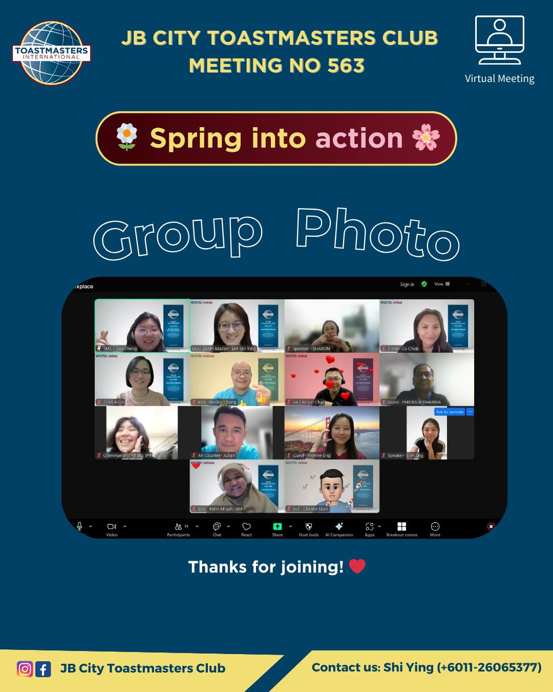 JB City Toastmasters Club... - JB City Toastmasters Club