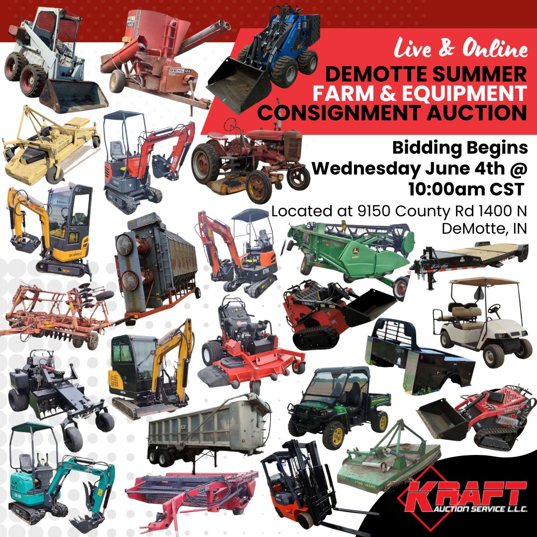 🚨 BIG EQUIPMENT AUCTION — LIVE & ONLINE! 🚨 💻 View/Bid Here