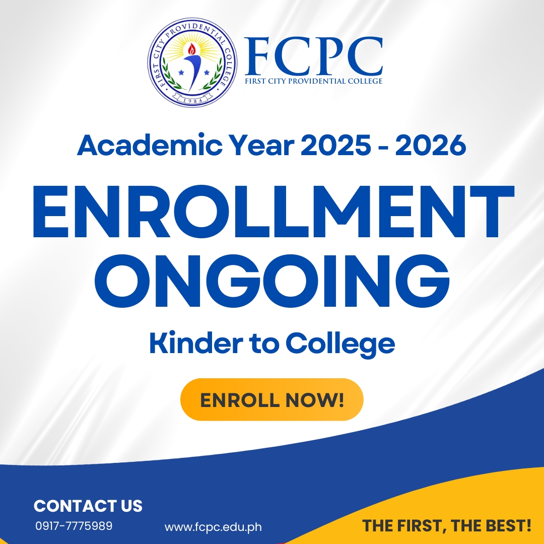 First - Hello FCPCians ️ The First City Providential College ...