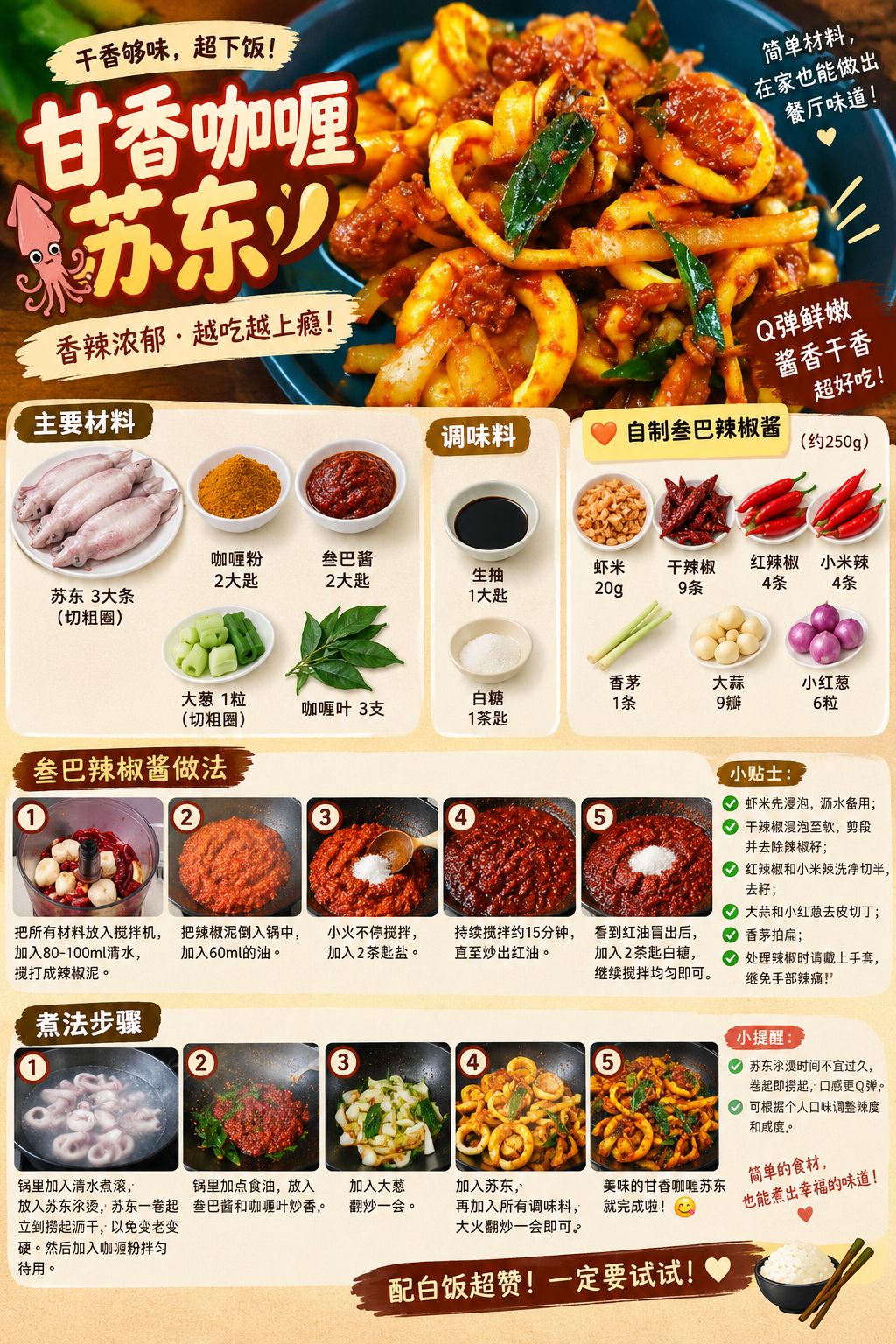 🌶️ 咖喱炸肉｜满满咖喱香，超级下饭！ 五花肉煎到焦香出油，再加入