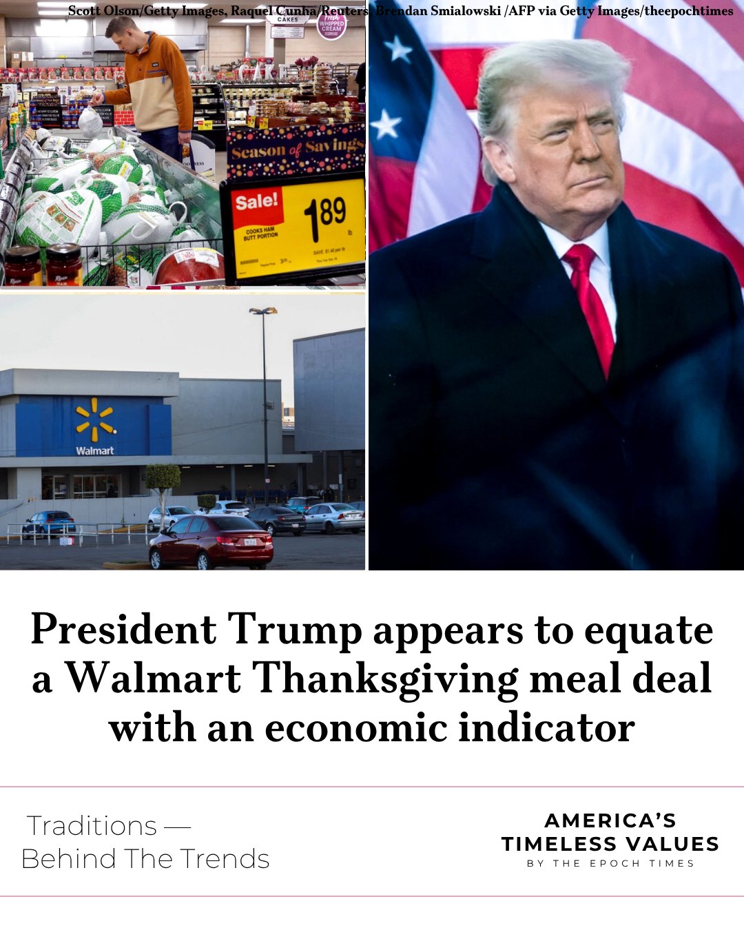 Humanity - President Trump has claimed that the cost of Thanksgiving ...