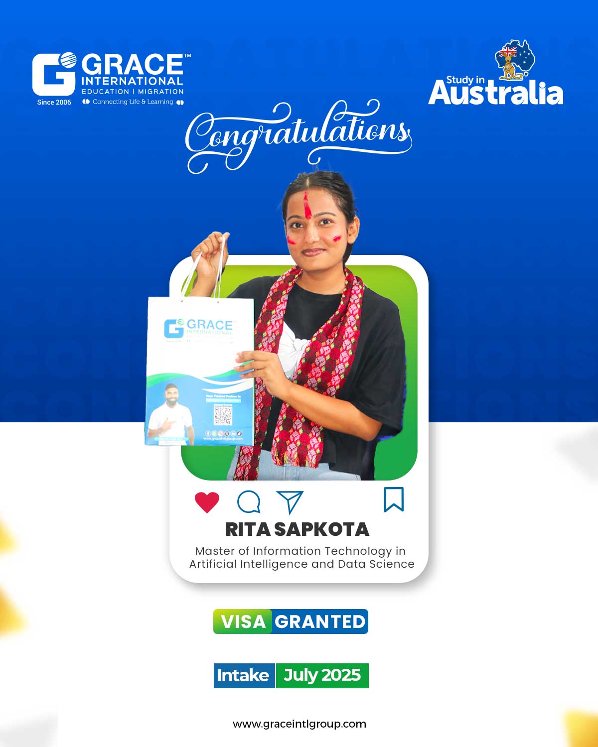 Congratulations Ms. Rita... - Grace International-Chitwan | Facebook