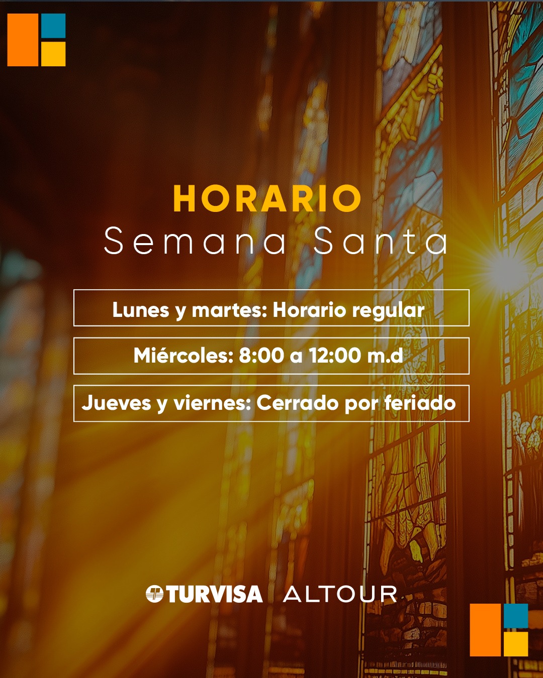Turvisa - ¡Les compartimos nuestro hora de semana Santa! | Facebook