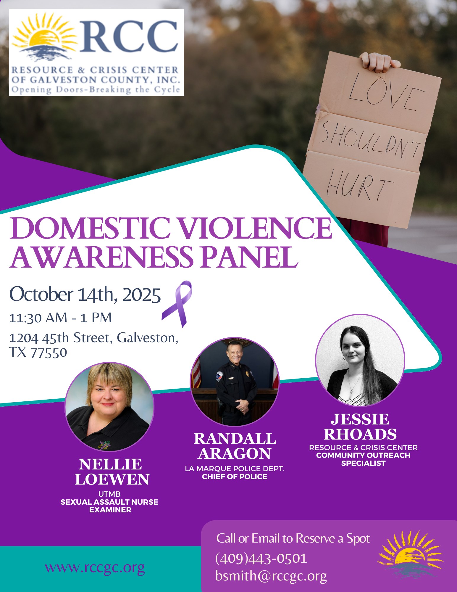 💜... - Resource and Crisis Center of Galveston County | Facebook
