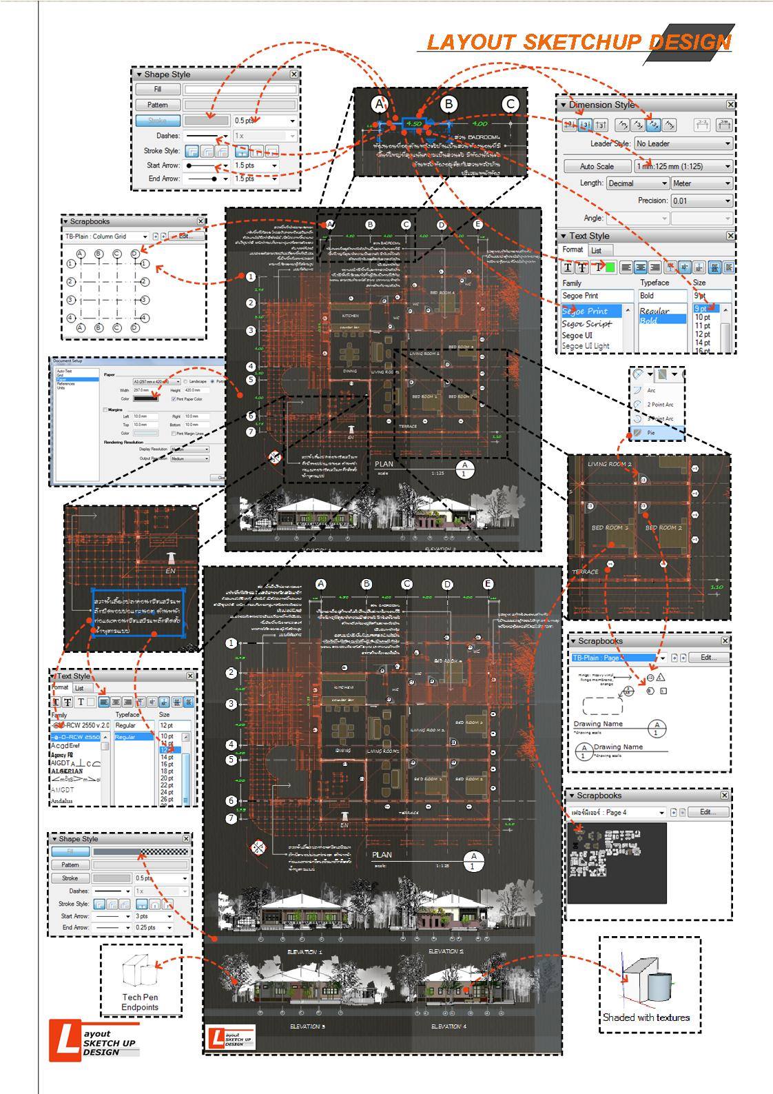 p-97 - Layout sketch-up design