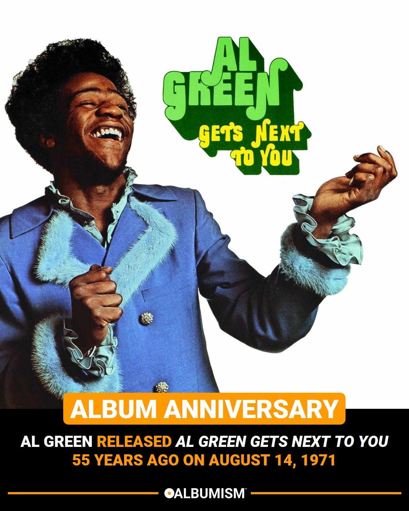 Al Green released his third studio album 'Al Green Gets Next to