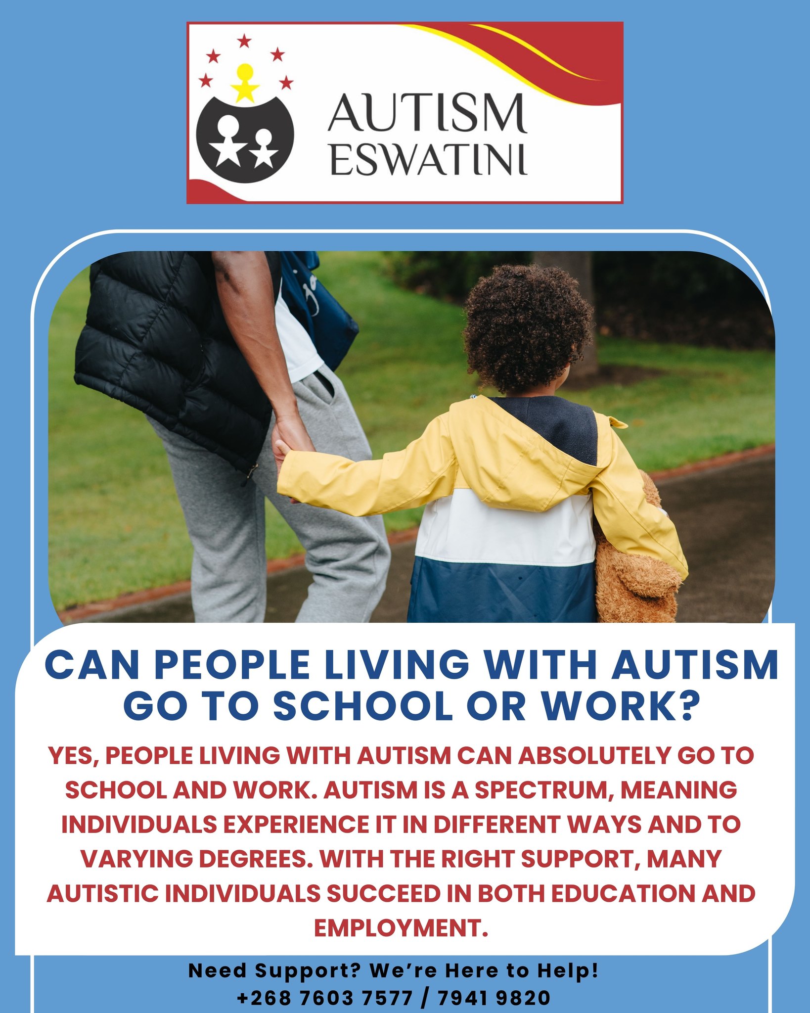 Autism Eswatini - 🧩 CAN PEOPLE LIVING WITH AUTISM GO TO... | Facebook