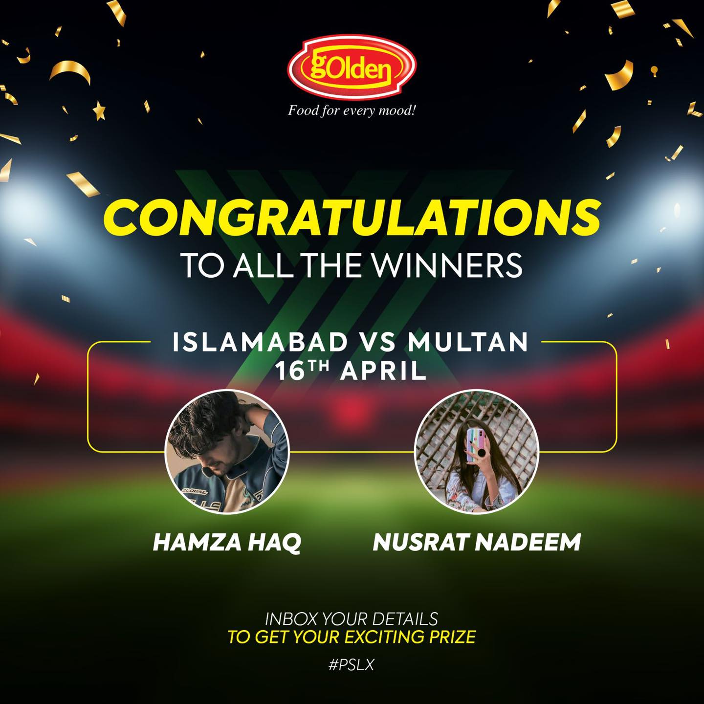 Golden - 🎯 NAILED IT! Huge Congratulations to our winners !!!! Just ...