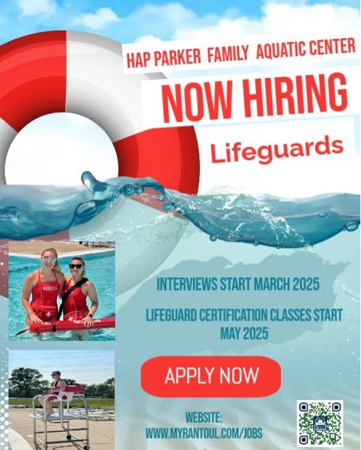 Village - Rantoul Pool is hiring for Lifeguards for the 2025 Season ...