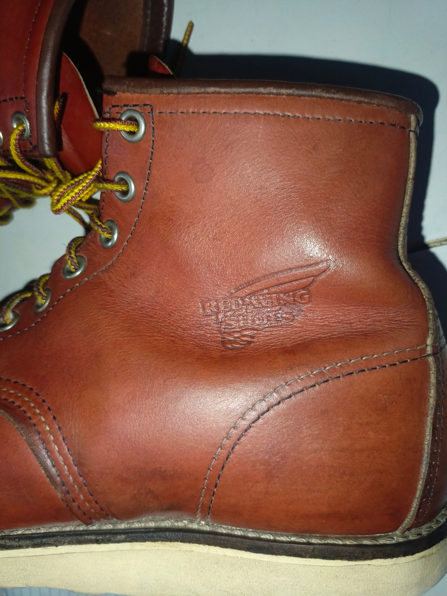 Red Wing 8131 Moc Toe Boots Size 7.5E Made in USA for Sale