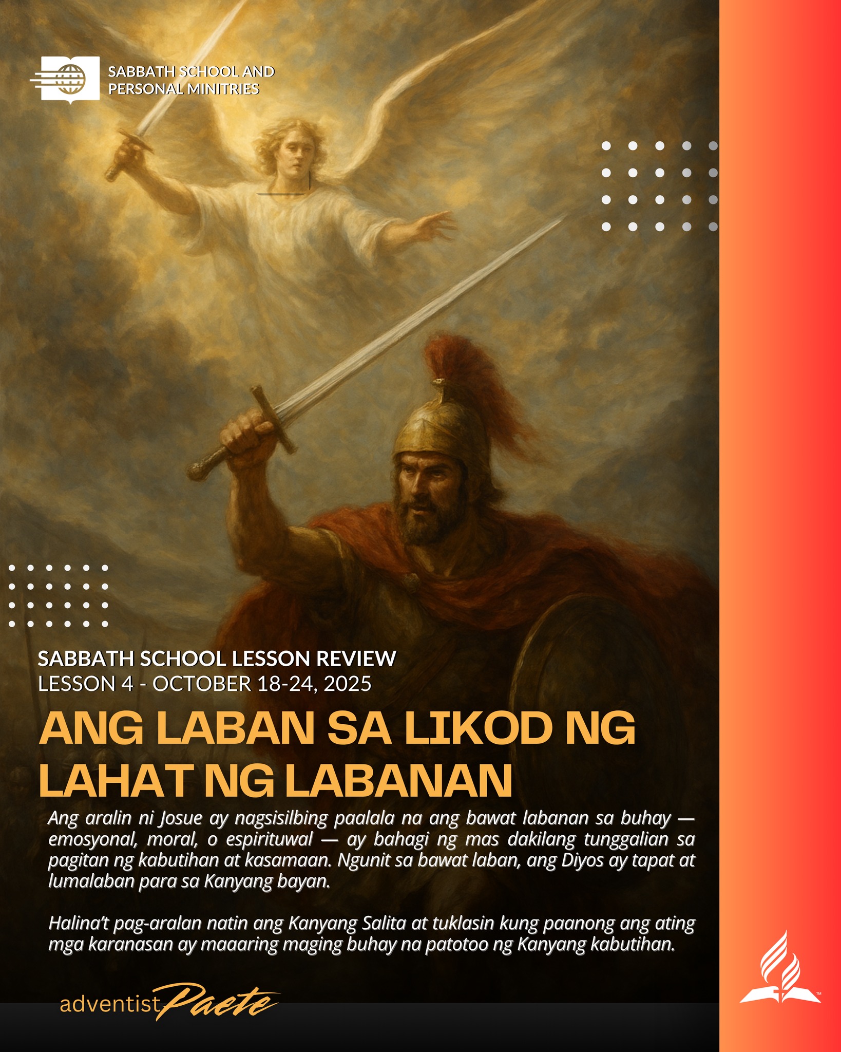 Paete - Sabbath School Lesson Review Lesson 4 - October 18-24, 2025 Ang ...