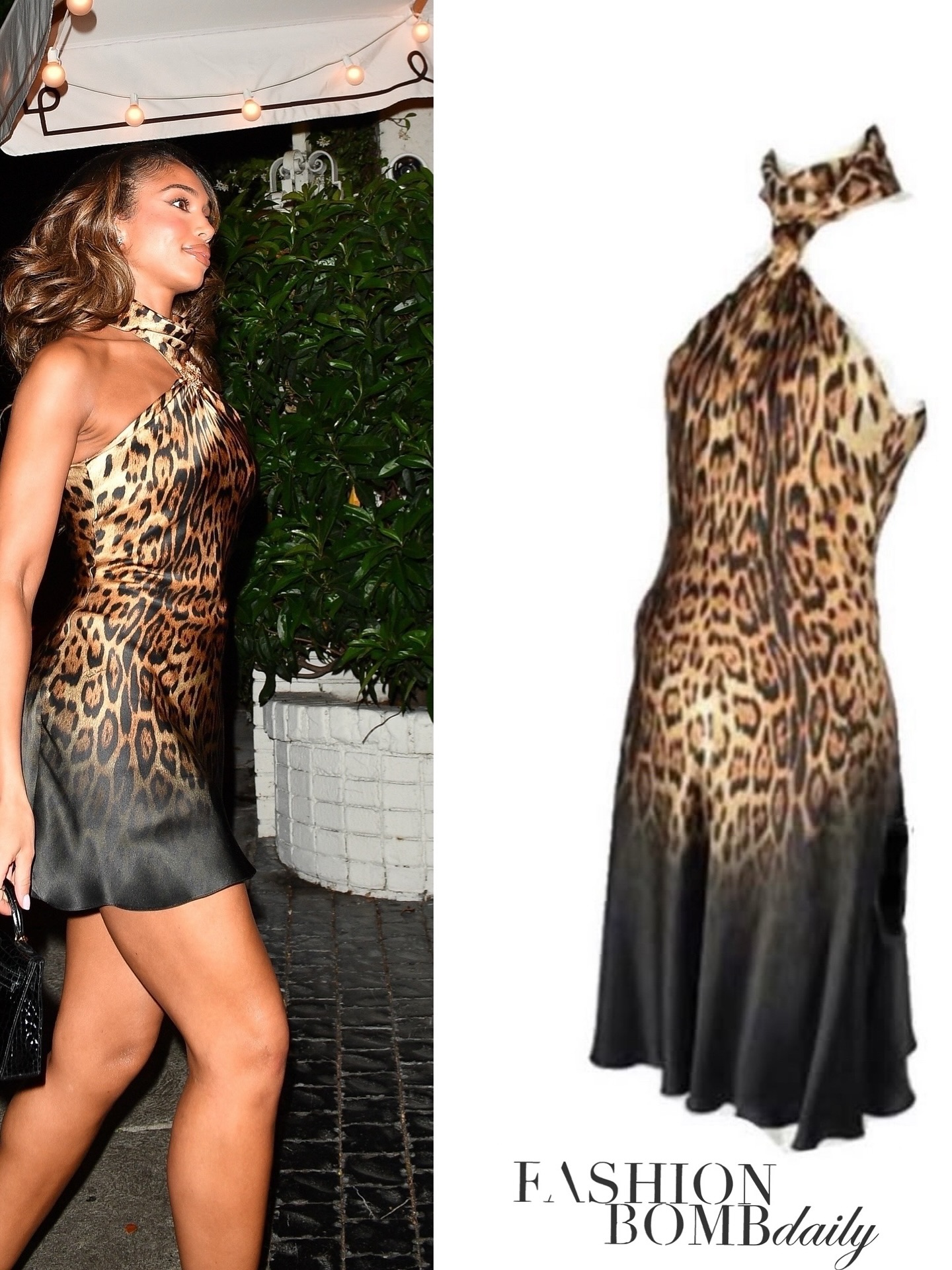 loriharvey grabbed dinner @chateaumarmont wearing a